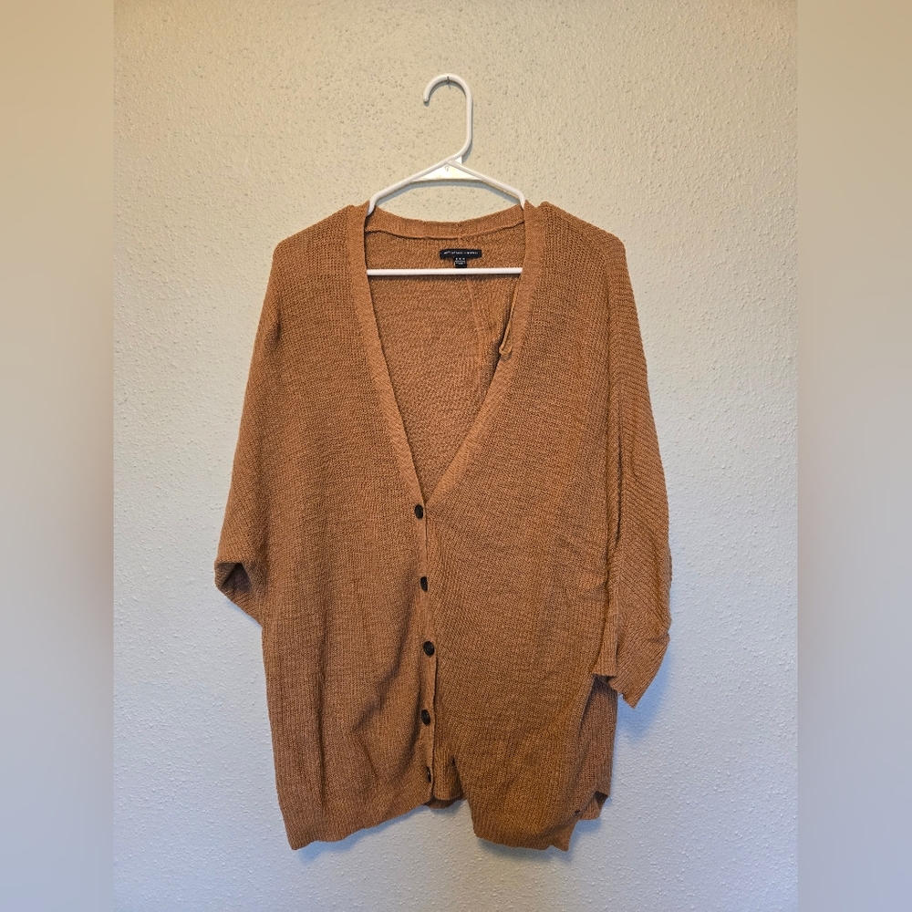 American Eagle Outfitters yellow cardigan Medium
